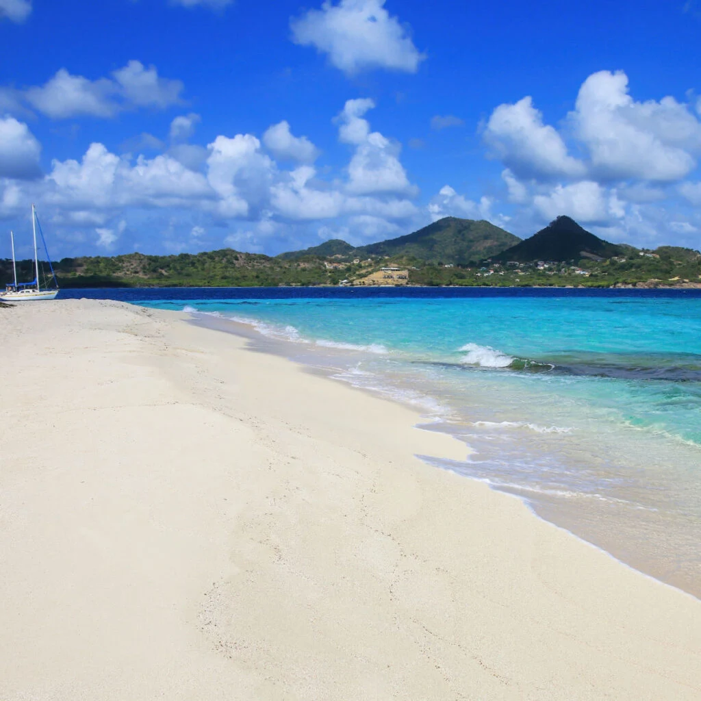 Sandy Beach at White Island at Carriacou Island, Grenada-2