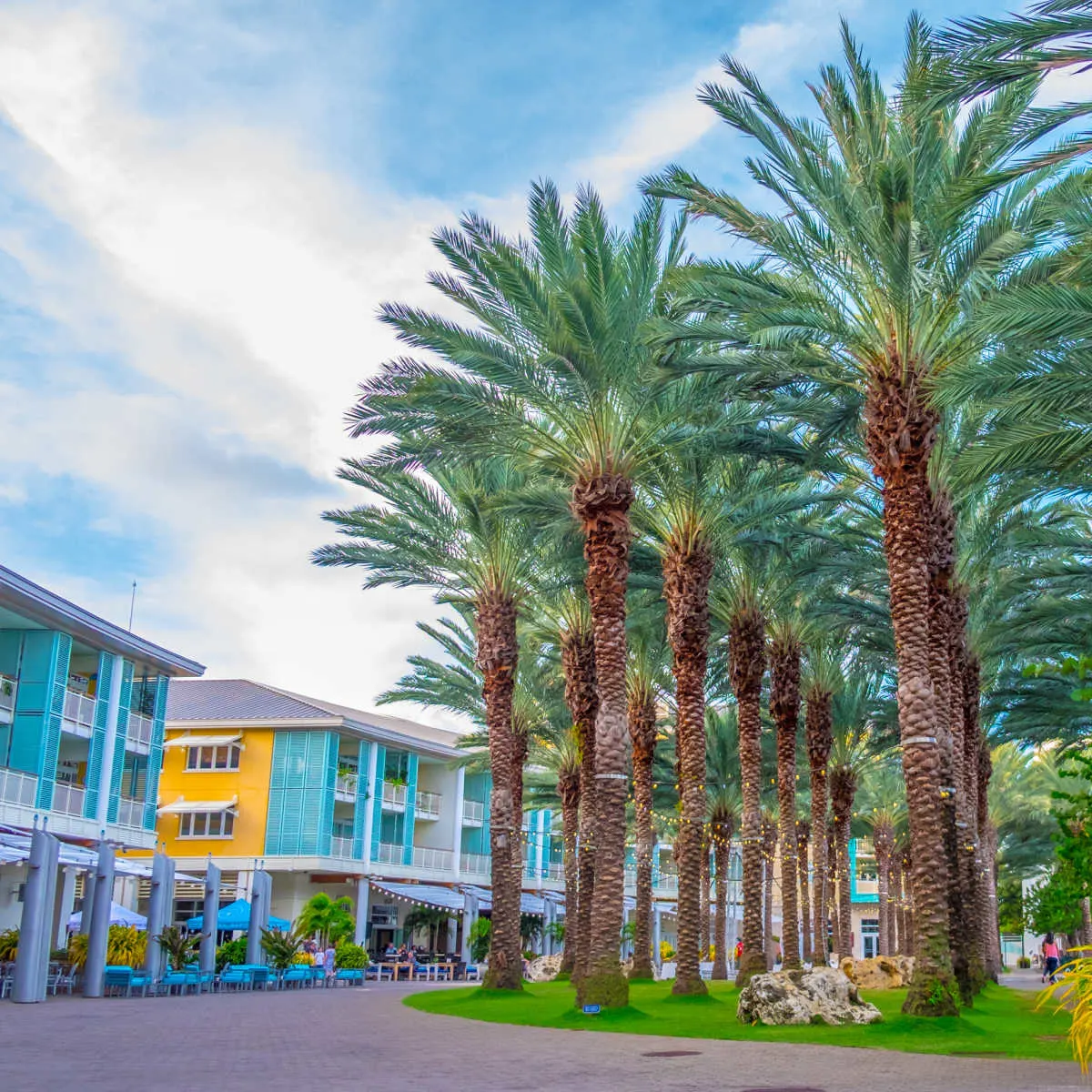 The Crescent in Camana Bay a modern waterfront town in Grand Cayman