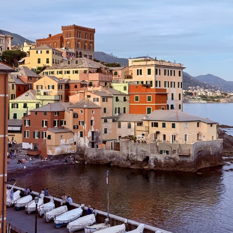 View Of Boccadasse District In Genoa, Italy