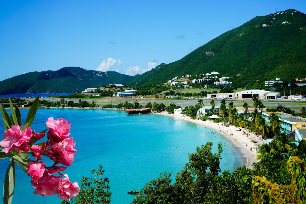 View at Emerald beach in St. Thomas, USVI