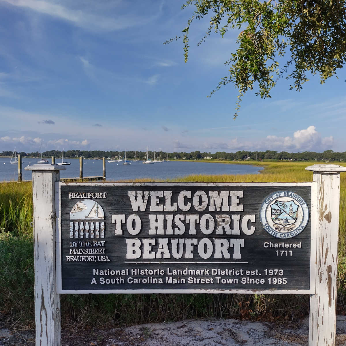 Welcome To Beaufort, SC sign