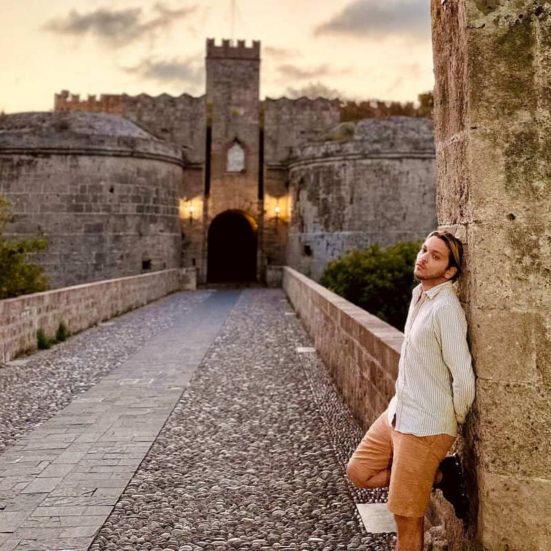 A City Gate In Rhodes Town, Greece