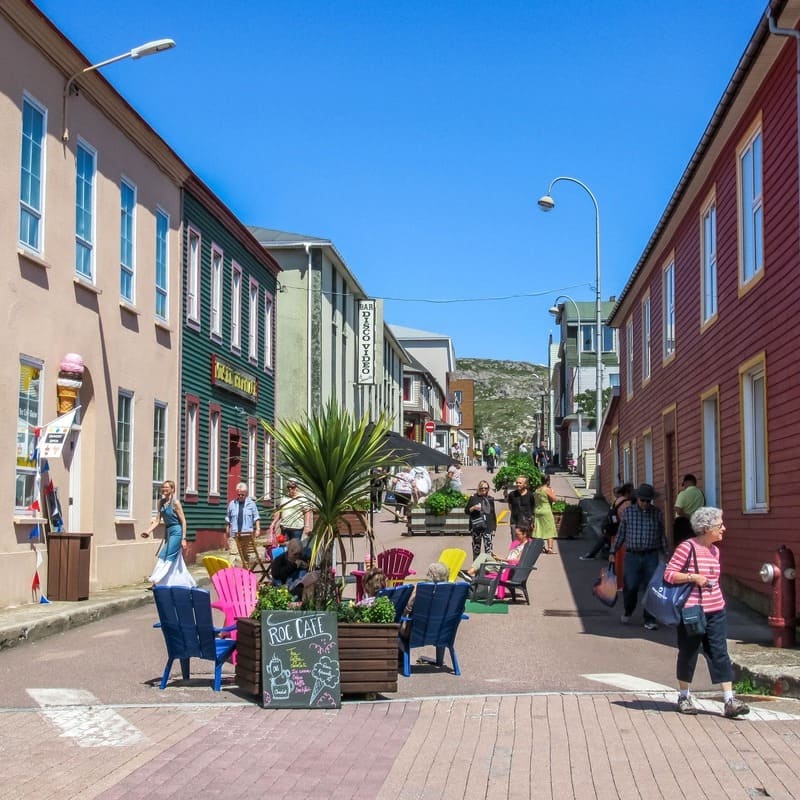 A Street In Saint-Pierre Town, France