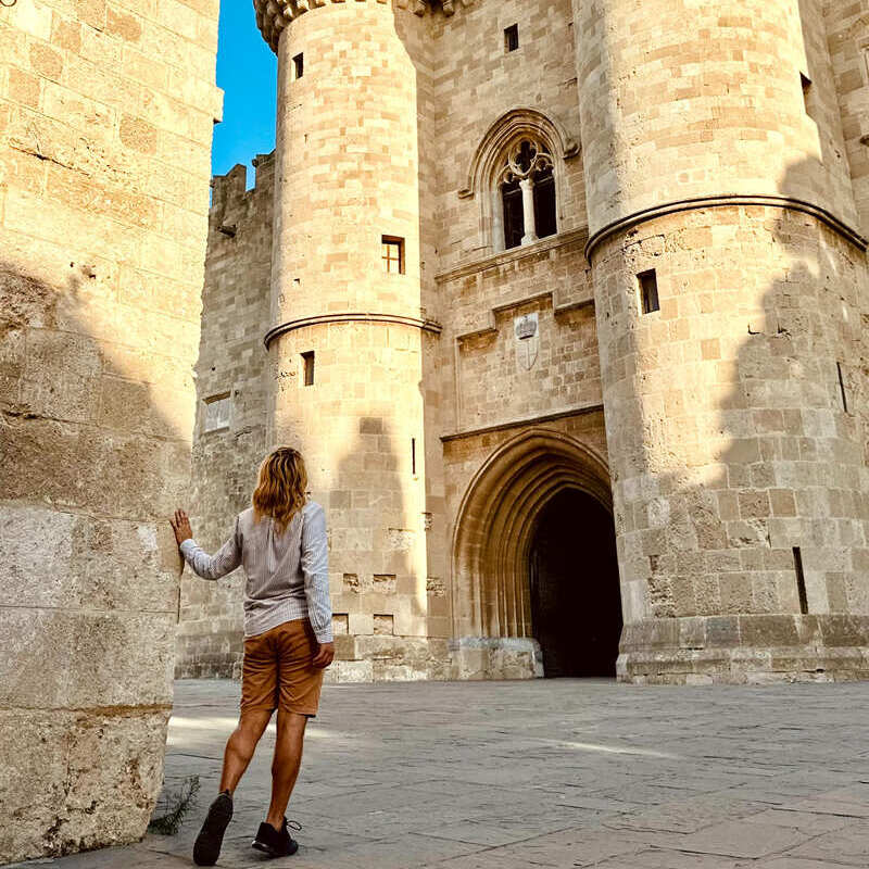 A Young Tourist In Rhodes Town, Greece