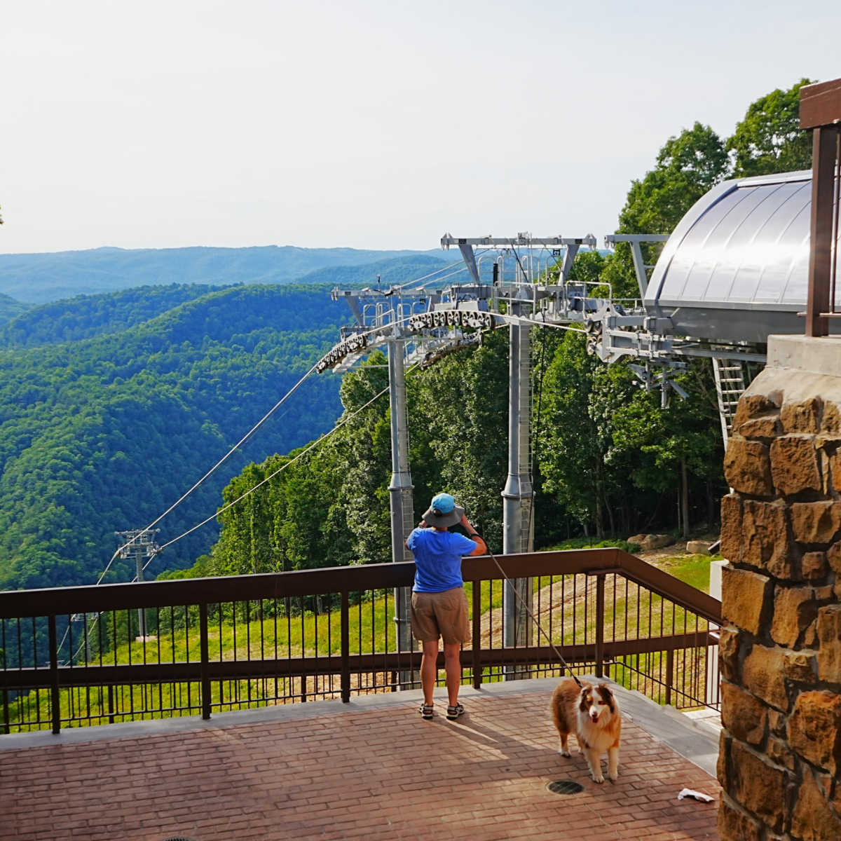 Aerial tram at Pipestem State Park