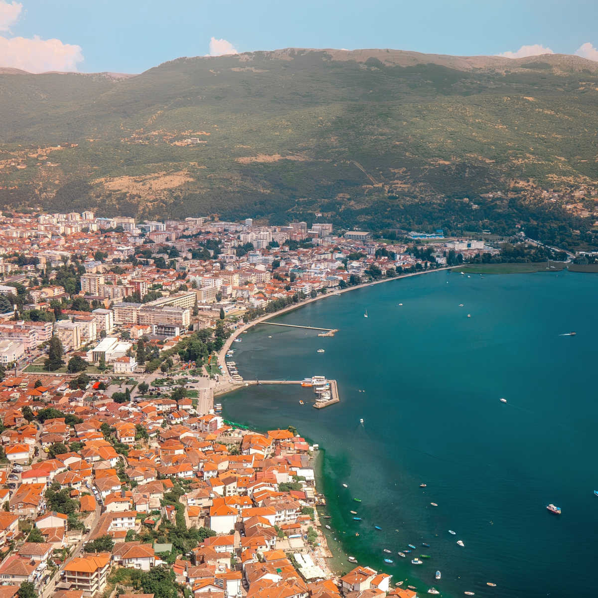 ওহরিড, উত্তর মেসিডোনিয়ার বায়বীয় দৃশ্য