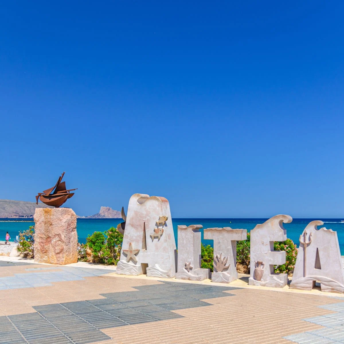 Altea, Spain welcome sign
