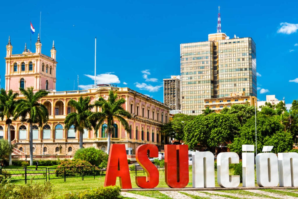Asuncion, Paraguay cityscape on nice day
