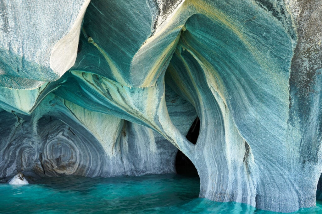 Catedral de Mármol or Marble Chapels, Puerto Río Tranquilo, Patagonia, Chile