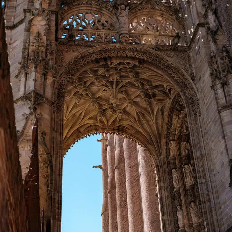Details On The Gothic Albi Cathedral, France