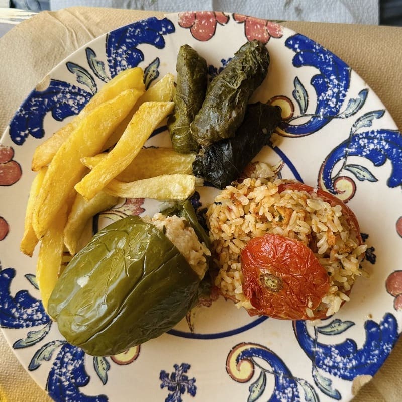 Gemista Served In Embonas, Rhodes, Greece