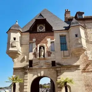Historic City Gate In Honfleur, Normandy, France