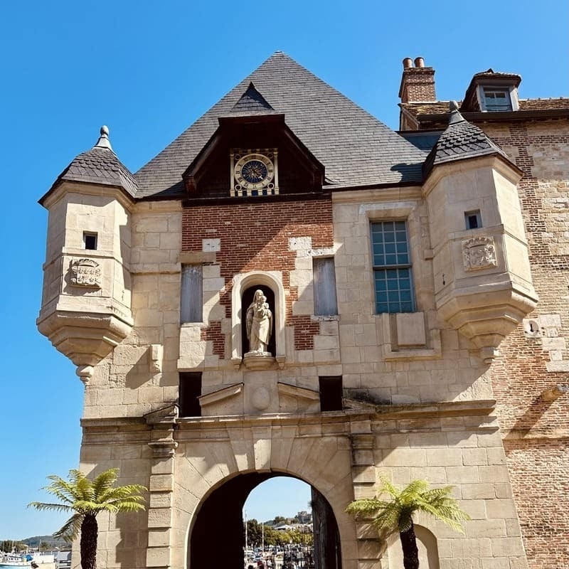 Historic City Gate In Honfleur, Normandy, France