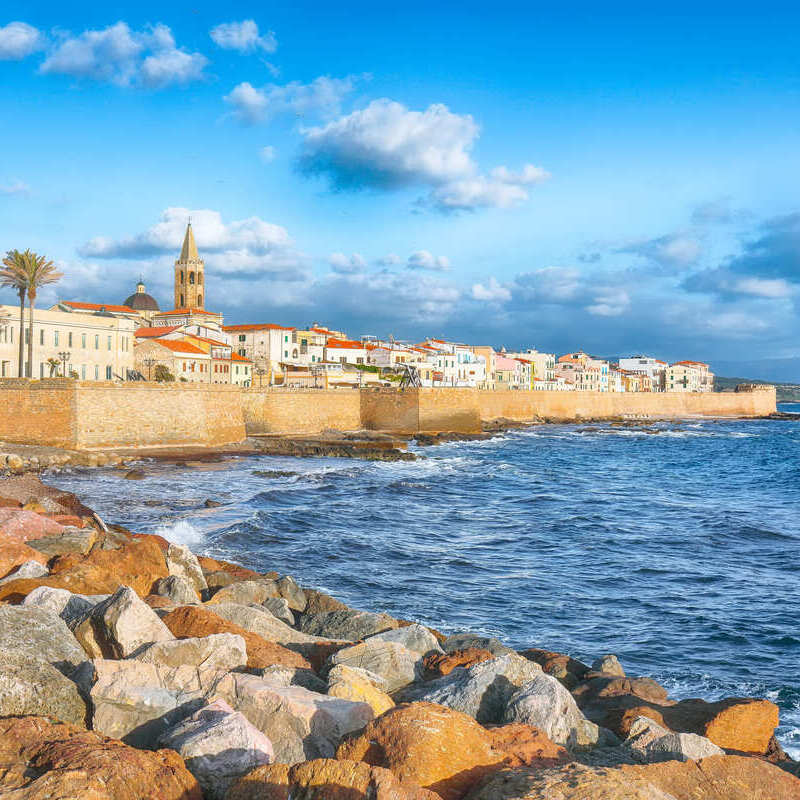 Lungomare In Alghero, Sardinia, Italy