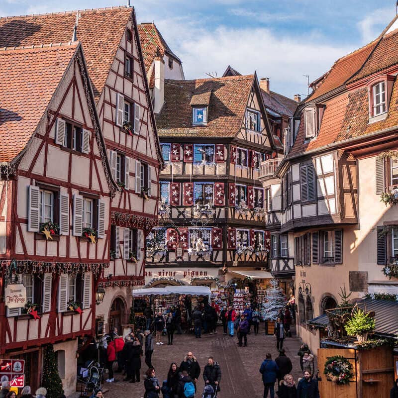 Medieval Old Town In Colmar, France