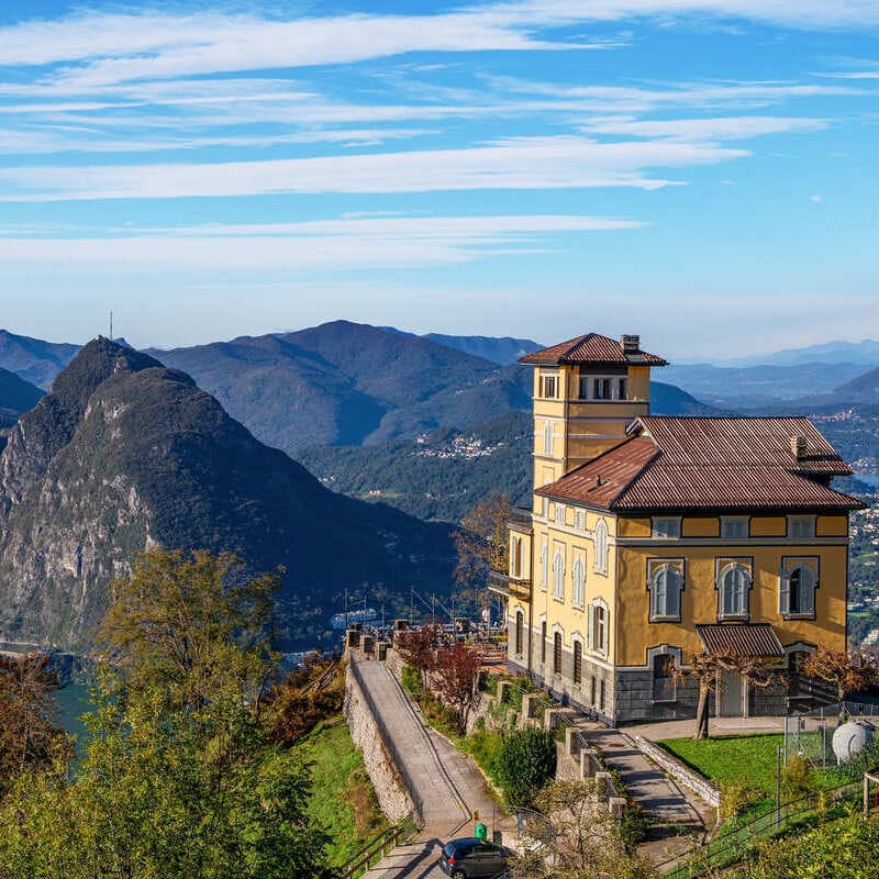 মন্টে সান সালভাতোরে, লুগানো, সুইজারল্যান্ডের মাউন্টেন লুকআউট