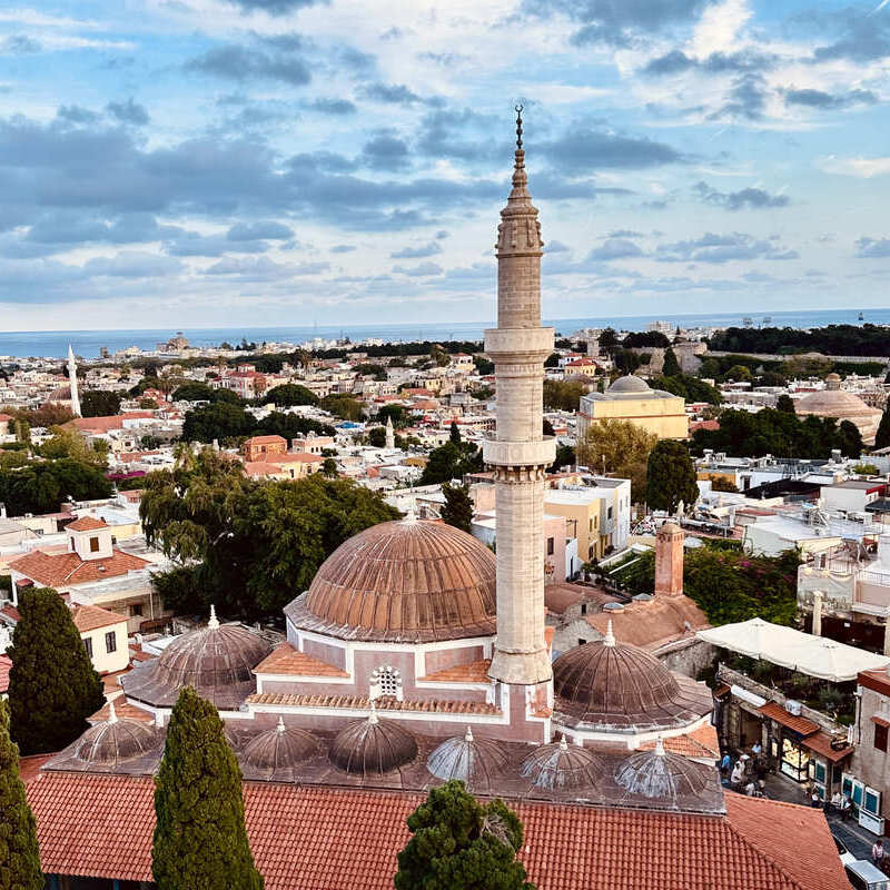 Panoramic View Of Rhodes Town, Greece