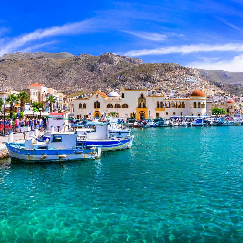 Port Of Pothia, Kalymnos Island, Greece