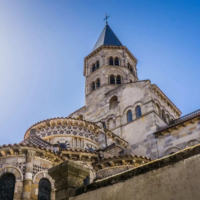 Romanesque Church In Clermont-Ferrand, France