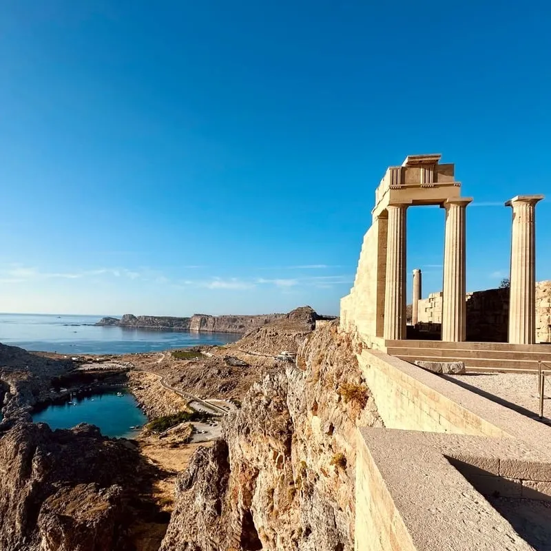 The Lindos Acropolis In Rhodes, Greece