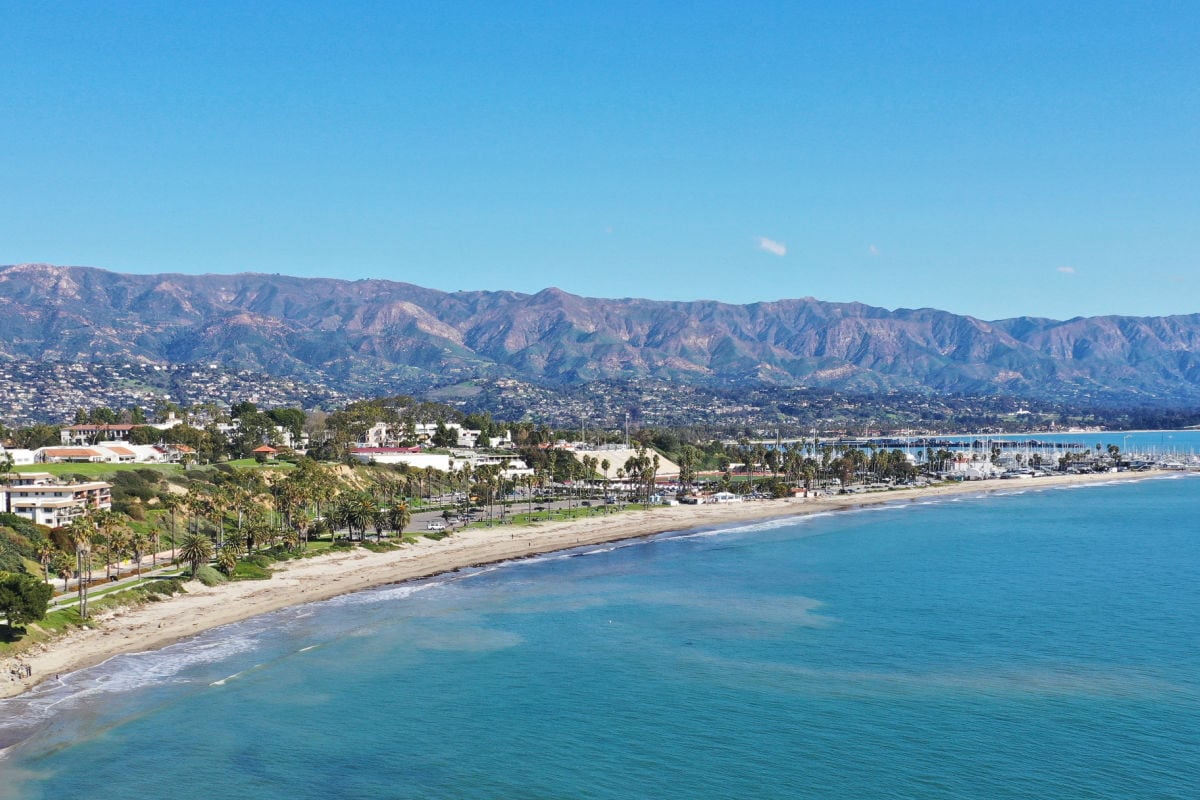 The Mesa lookng south towards Downtown Santa Barbara