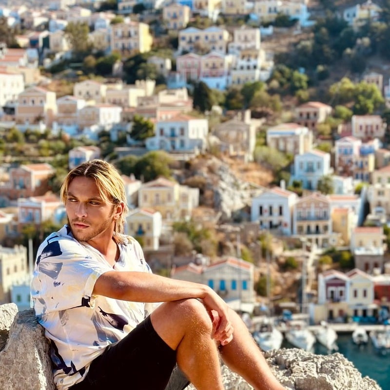 Tourist In Symi, Greece