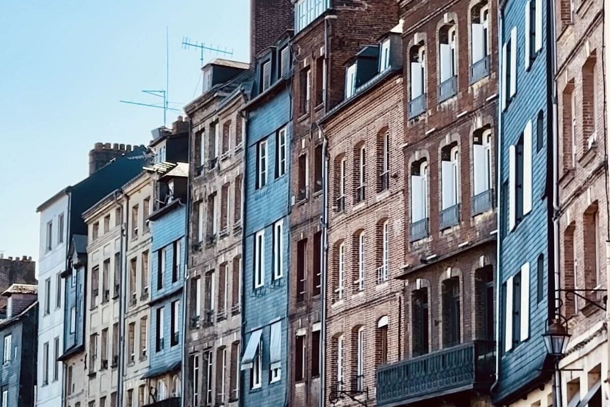 Traditional Medieval Buildings In Honfleur, Normandy