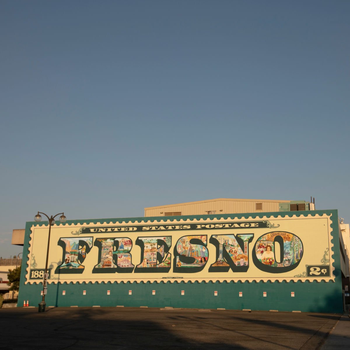 Vibrant Fresno downtown mural