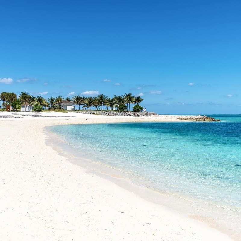 White-Sand Beach In Bimini, The Bahamas