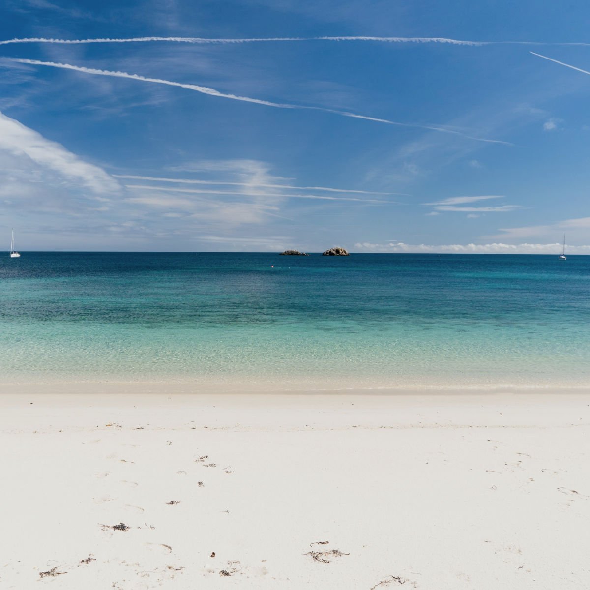 White-sand beach on Isles of Scilly
