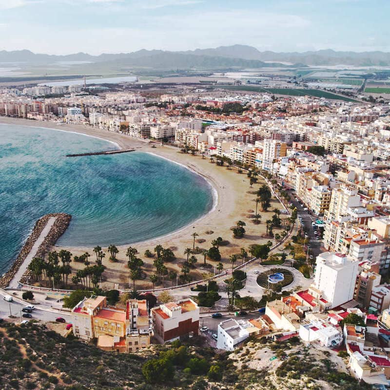 Aerial View Of Aguilas, Spain