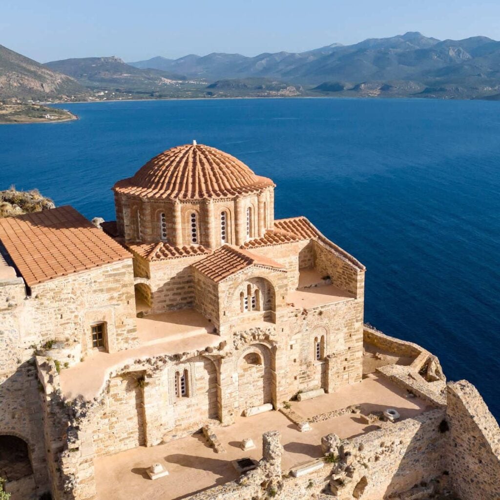 Ancient Byzantine Church In Monemvasia, Greece