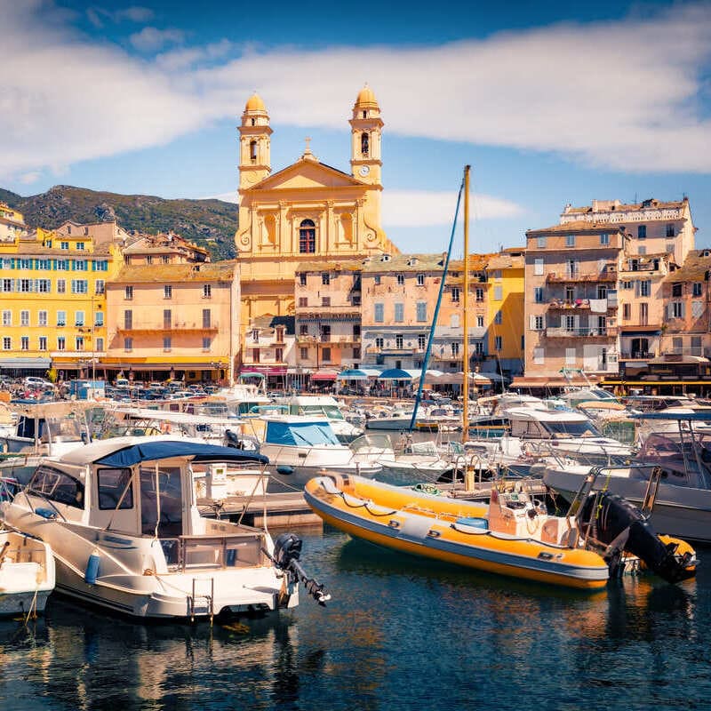 Bastia Waterfront In Corsica, France