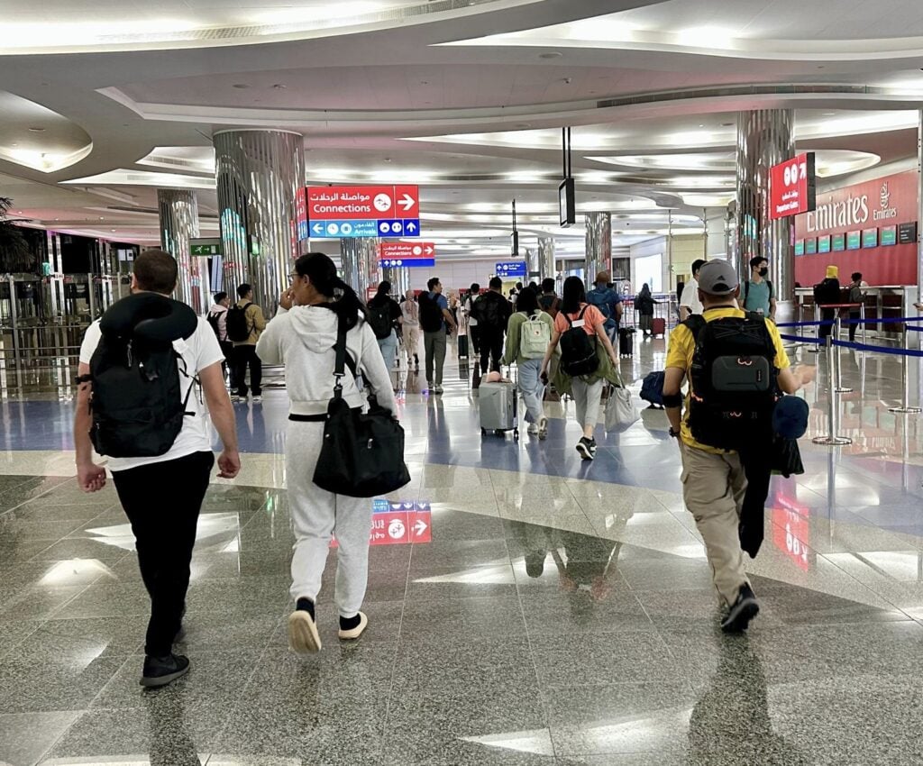 Dubai Airport travelers 