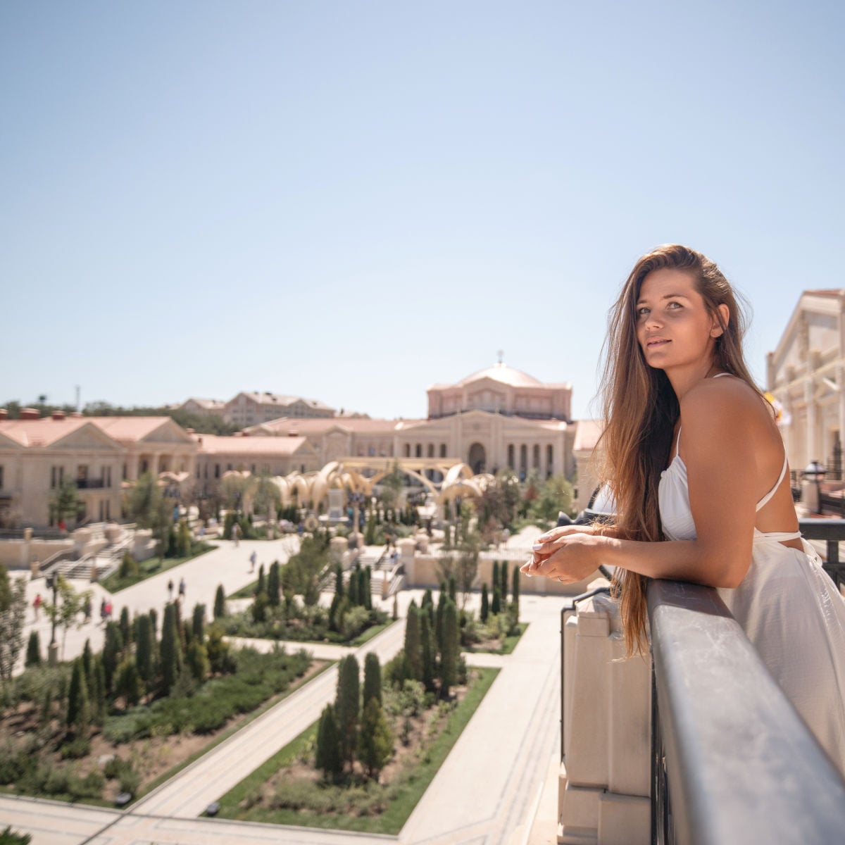 Female tourist in Yerevan