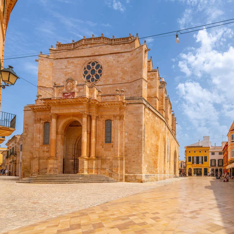 Historic Cathedral In Ciutadella, Menorca, Spain