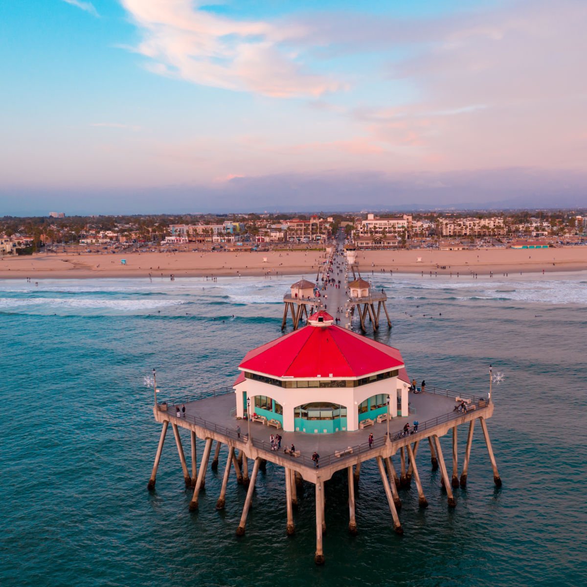 Huntington Beach Pier in Orange County, California