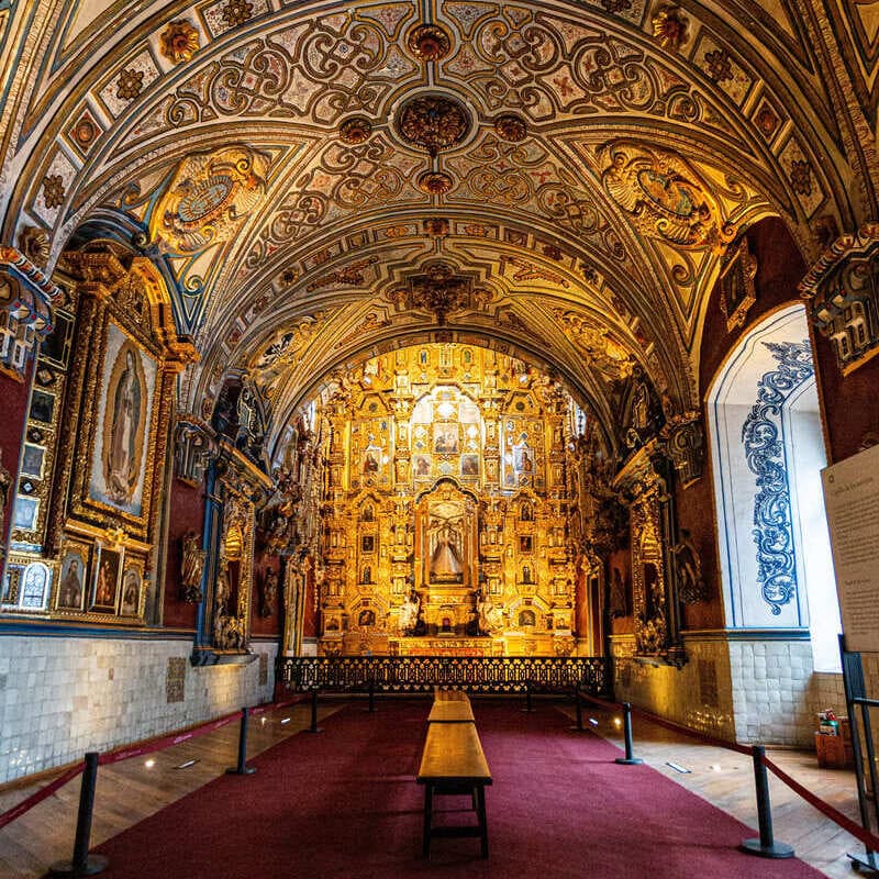 Interior Of The Jesuit Church In Tepotzotlán, Mexico