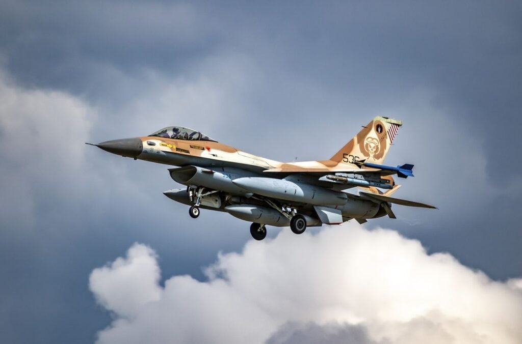 Israel Defense Force F-16 fighter jet 