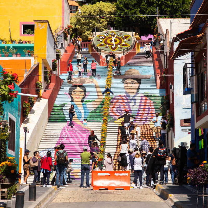 La Escalera Ancha In Atlixco, Mexico