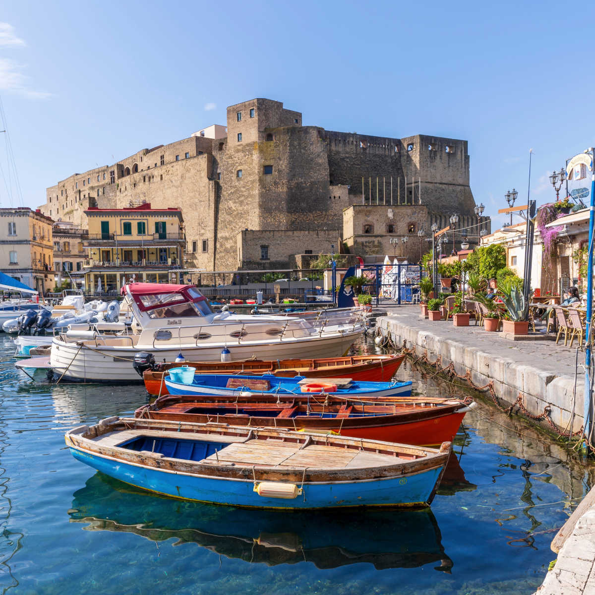 Naples Harbour in Italy