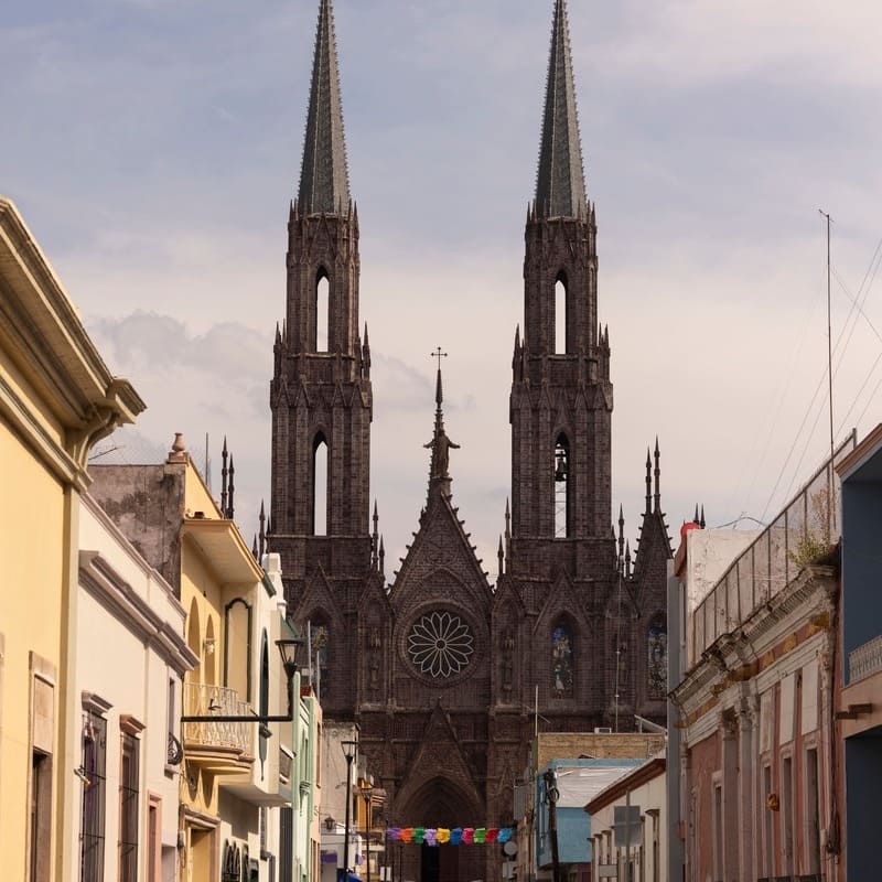 Neo Gothic Cathedral In Zamora de Hidalgo, Mexico