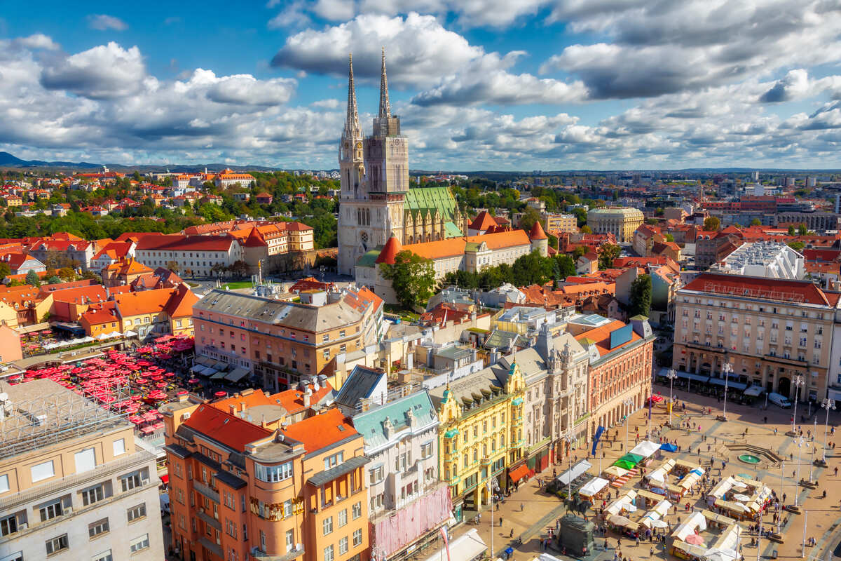 Panoramic View Of Zagreb, Croatia