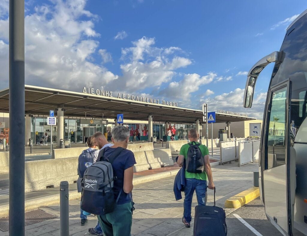 Paphos International Airport, Cyprus.