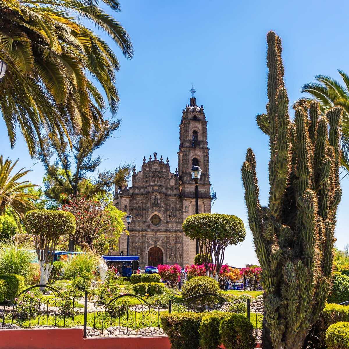 Public Garden In Tepotzotlán, Mexico