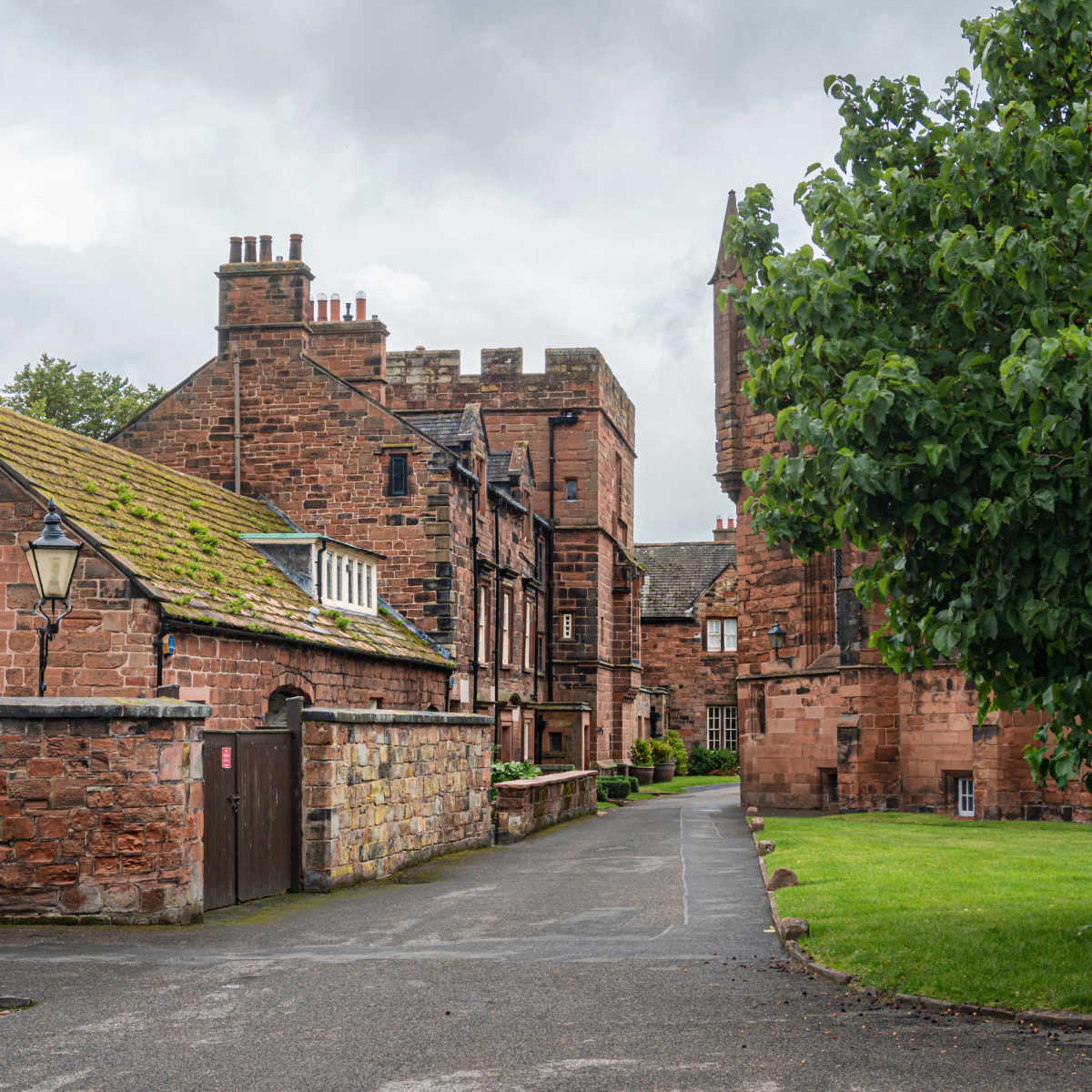 Red bricked buildings in Carlisle, UK