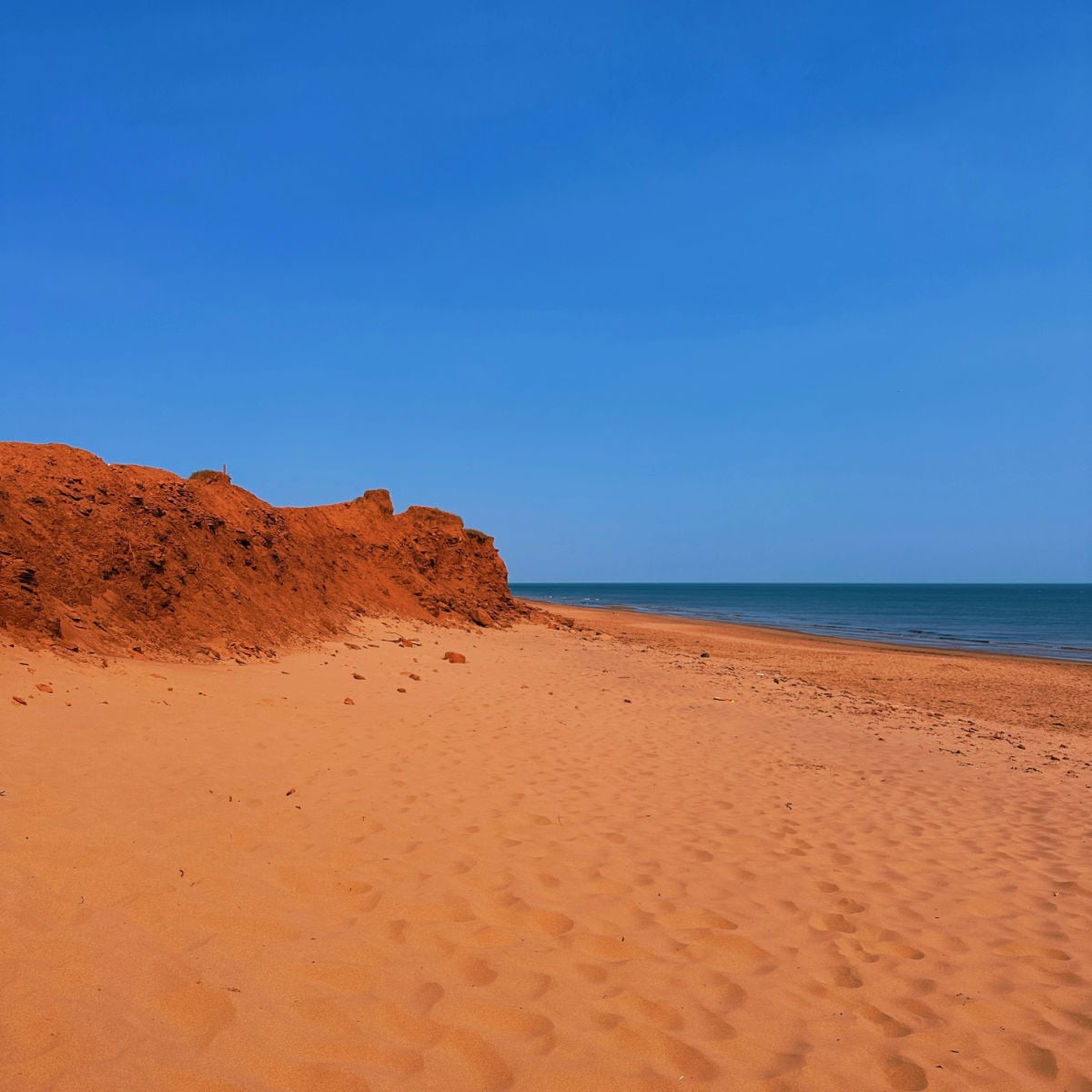 Red sand on Prince Edward Island