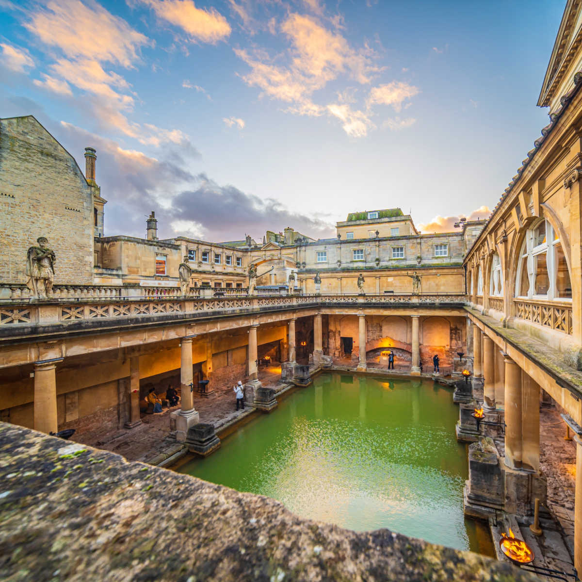 Roman baths in Bath, UK