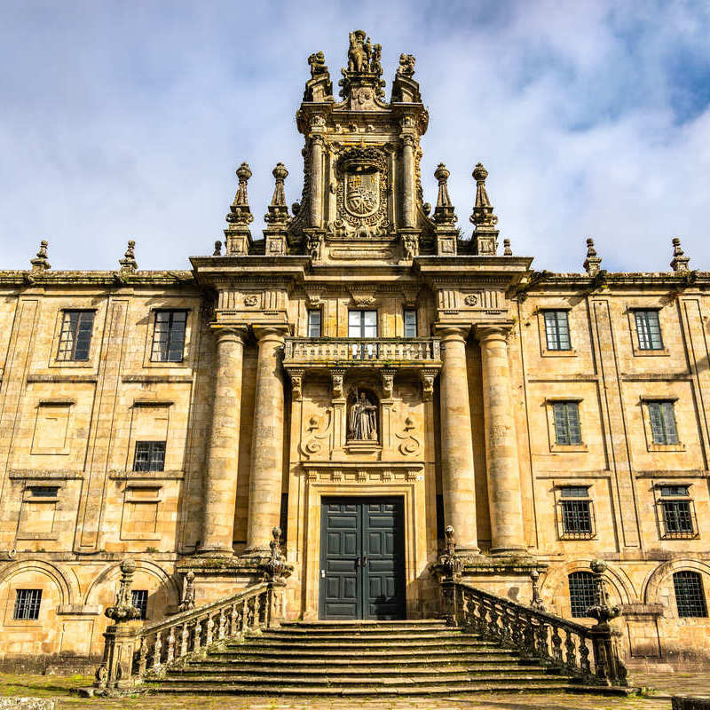 San Martiño Pinario Monastery in Santiago de Compostela, Galicia, Spain