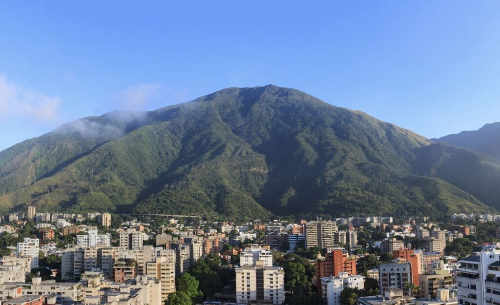Skyline of Caracas city, Venezuela.